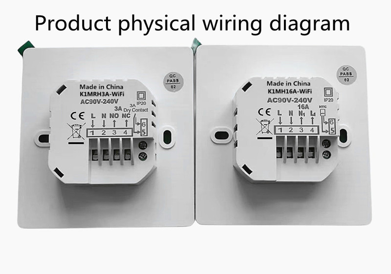 ਮਾਡਲ K1M ਬਟਨ WiFi ਥਾਰਮੋਸਟਾਟ